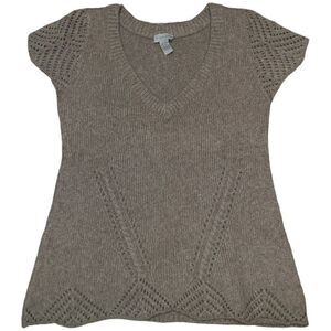 Soft Surroundings Cap Sleeve Sweater Blouse